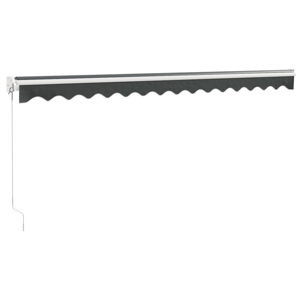 vidaXL Zwijana markiza, antracytowa, 4x3 m, tkanina i aluminium