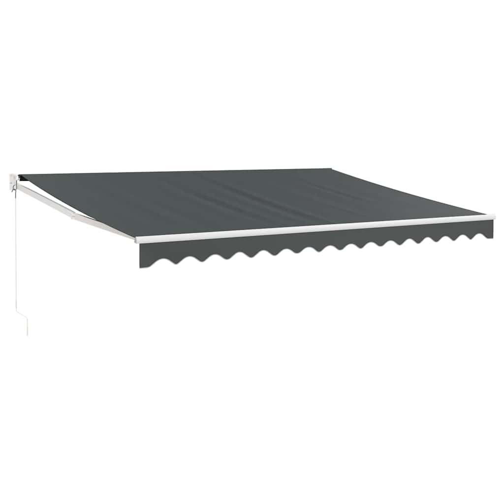 vidaXL Zwijana markiza, antracytowa, 4,5x3 m, tkanina i aluminium