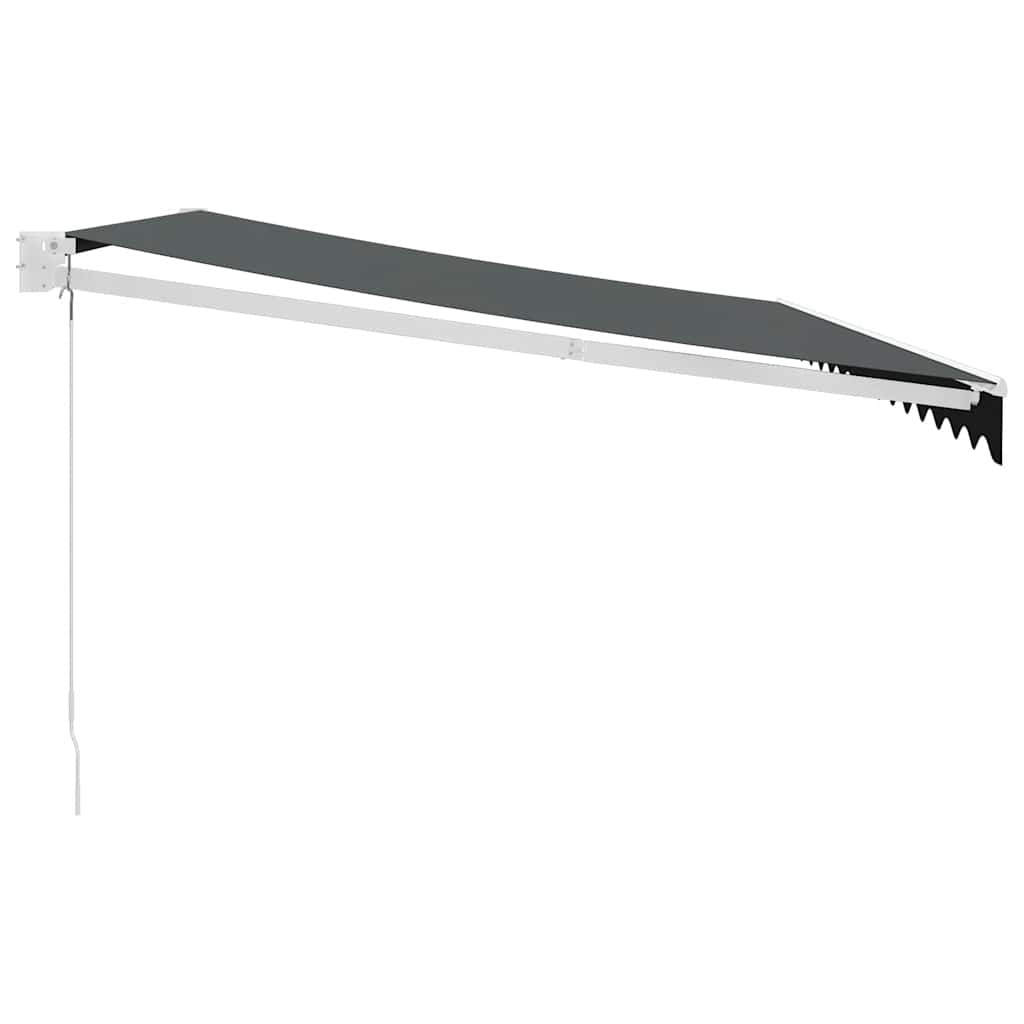 vidaXL Zwijana markiza, antracytowa, 4,5x3 m, tkanina i aluminium