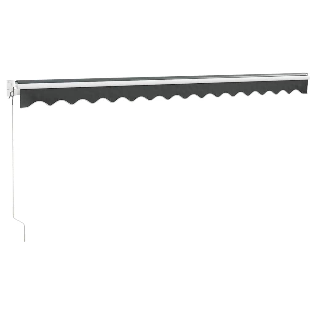 vidaXL Zwijana markiza, antracytowa, 4,5x3 m, tkanina i aluminium