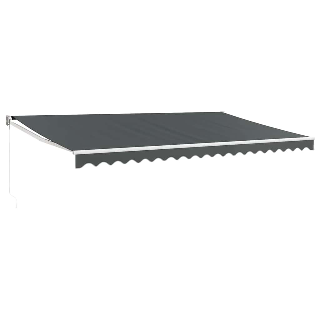 vidaXL Zwijana markiza, antracytowa, 5x3 m, tkanina i aluminium