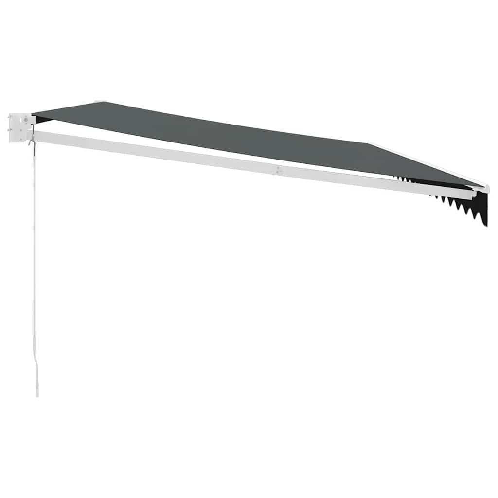vidaXL Zwijana markiza, antracytowa, 5x3 m, tkanina i aluminium