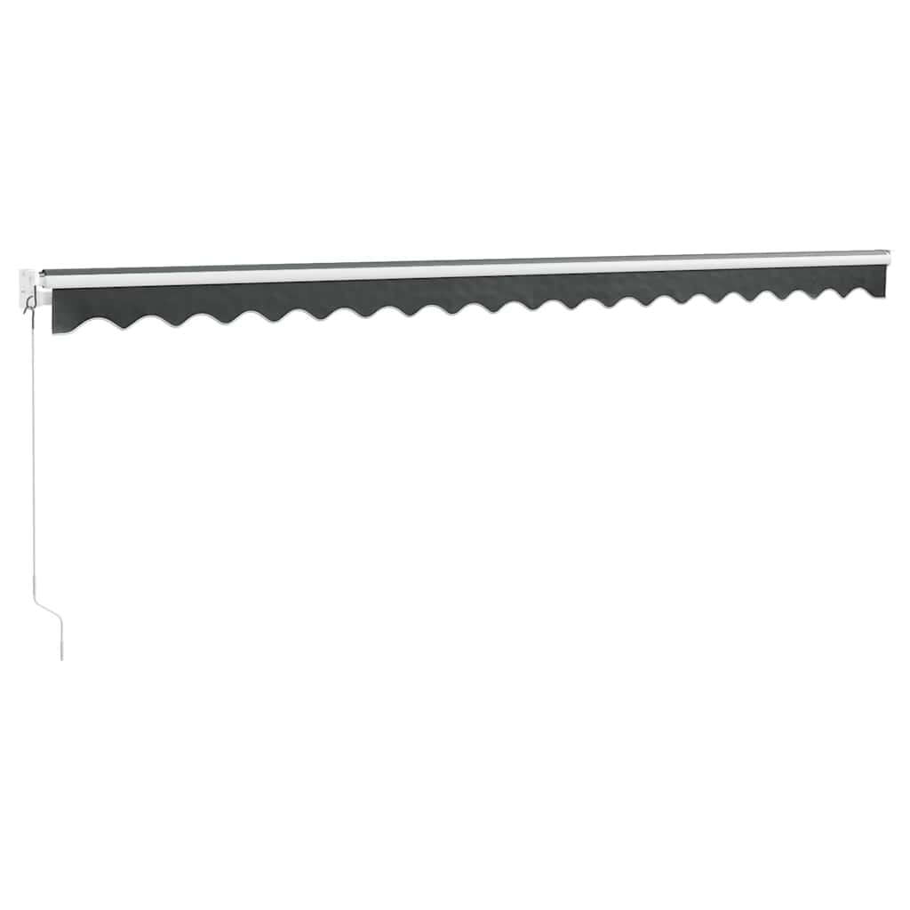 vidaXL Zwijana markiza, antracytowa, 5x3 m, tkanina i aluminium