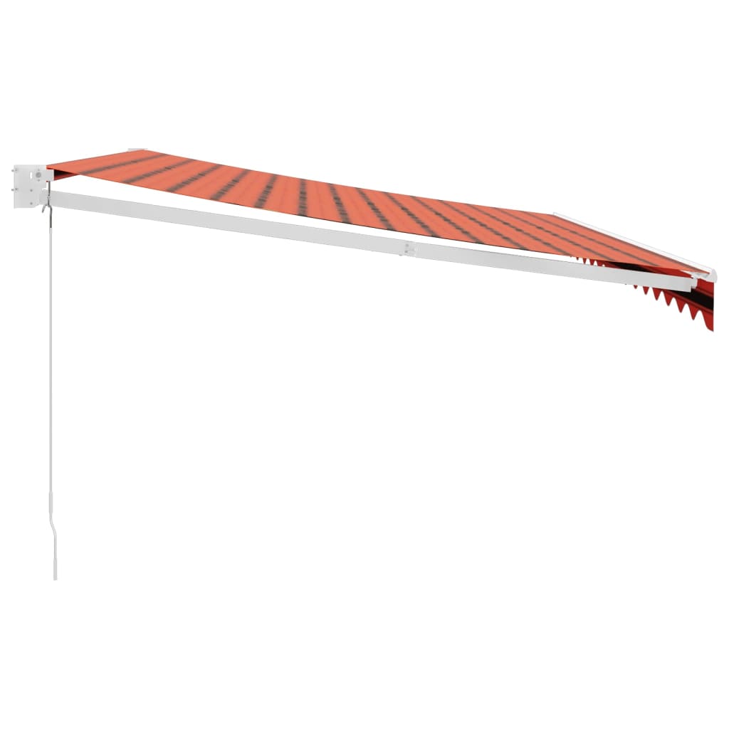 vidaXL Zwijana markiza, pomarańcz i brąz, 4x3 m, tkanina i aluminium