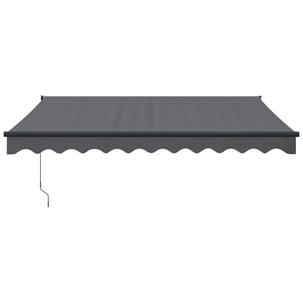 vidaXL Zwijana markiza, antracytowa, 3x2,5 m, tkanina i aluminium