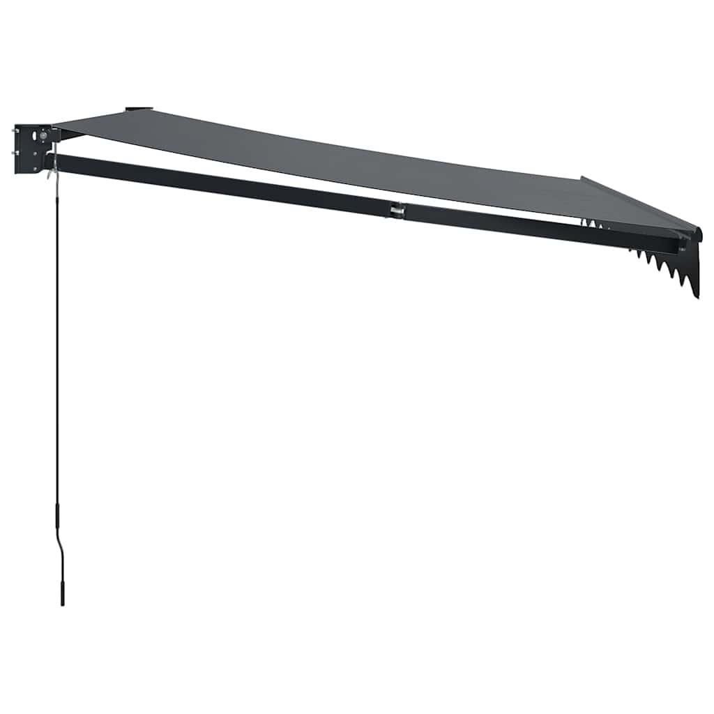 vidaXL Zwijana markiza, antracytowa, 3x2,5 m, tkanina i aluminium