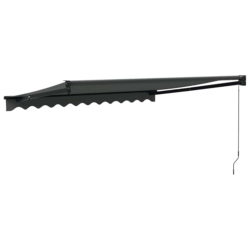 vidaXL Zwijana markiza, antracytowa, 3x2,5 m, tkanina i aluminium