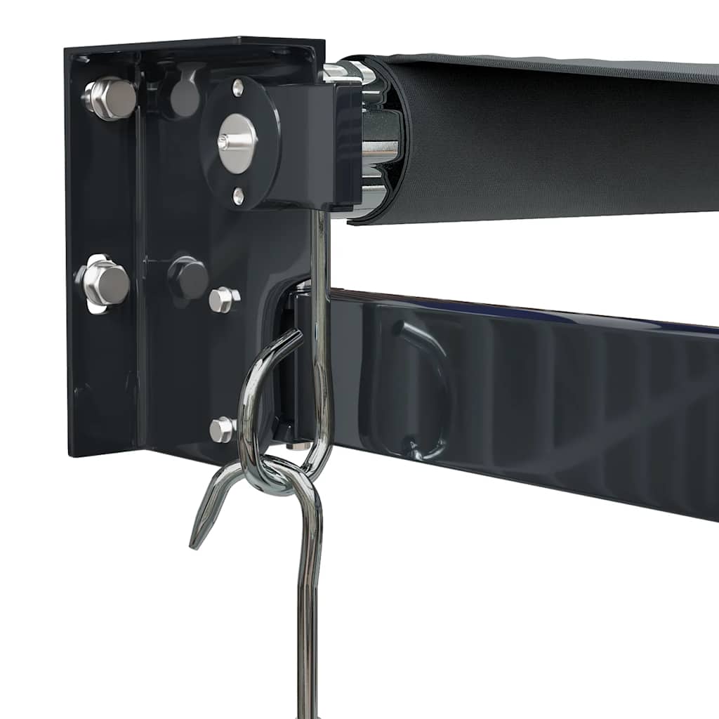 vidaXL Zwijana markiza, antracytowa, 3x2,5 m, tkanina i aluminium
