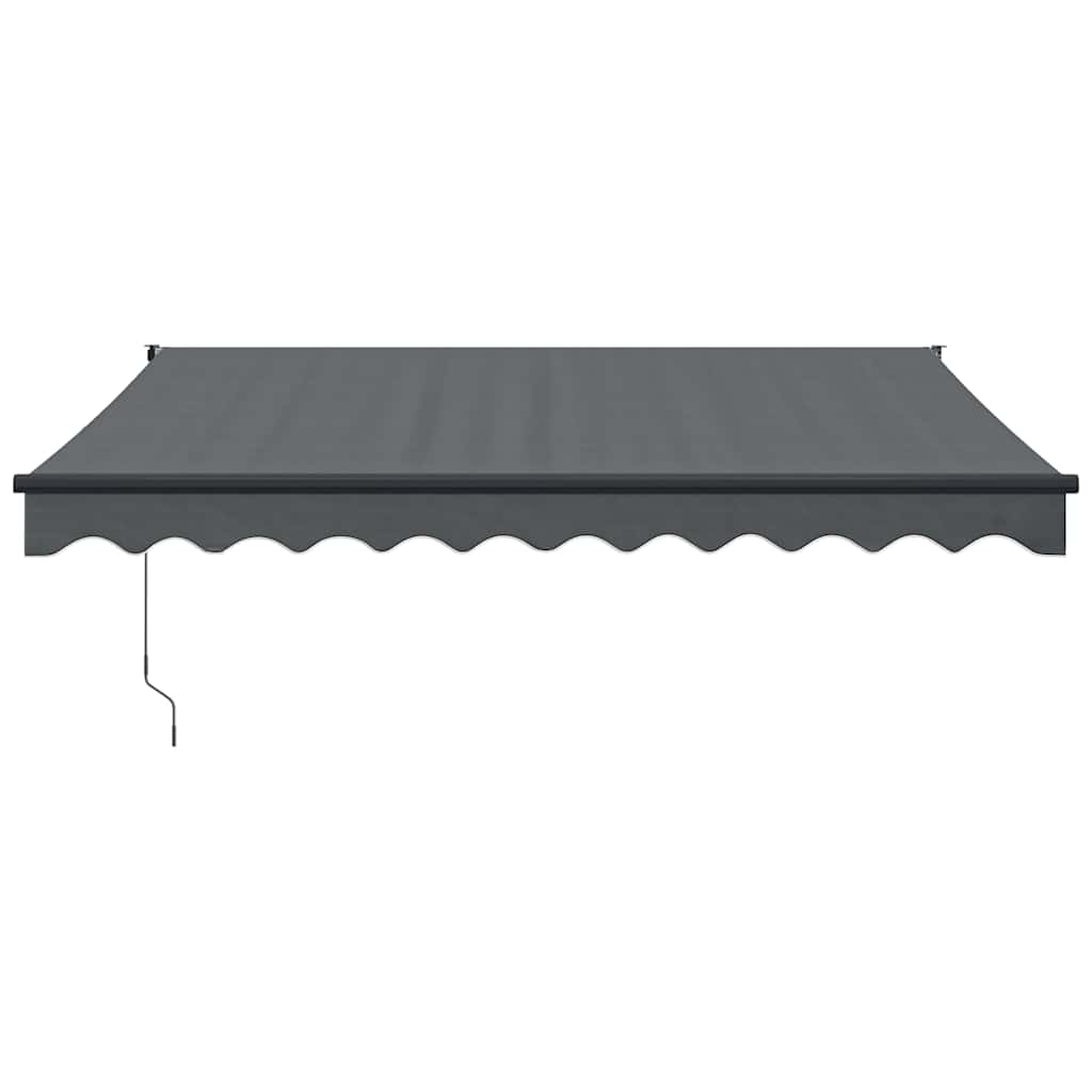 vidaXL Zwijana markiza, antracytowa, 3,5x2,5 m, tkanina i aluminium