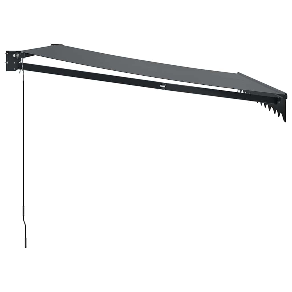 vidaXL Zwijana markiza, antracytowa, 3,5x2,5 m, tkanina i aluminium