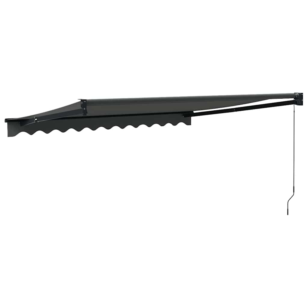 vidaXL Zwijana markiza, antracytowa, 3,5x2,5 m, tkanina i aluminium