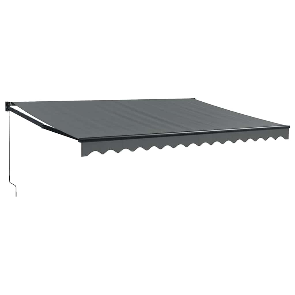 vidaXL Zwijana markiza, antracytowa, 4,5x3 m, tkanina i aluminium