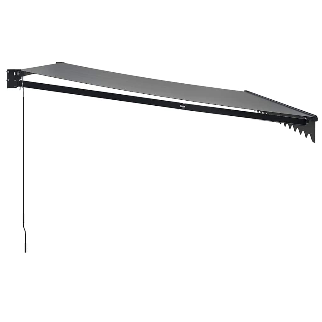 vidaXL Zwijana markiza, antracytowa, 4,5x3 m, tkanina i aluminium