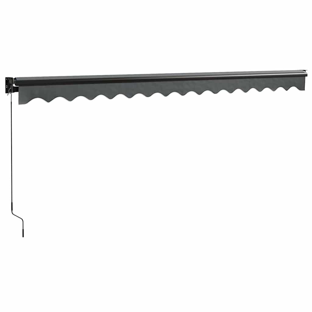vidaXL Zwijana markiza, antracytowa, 4,5x3 m, tkanina i aluminium
