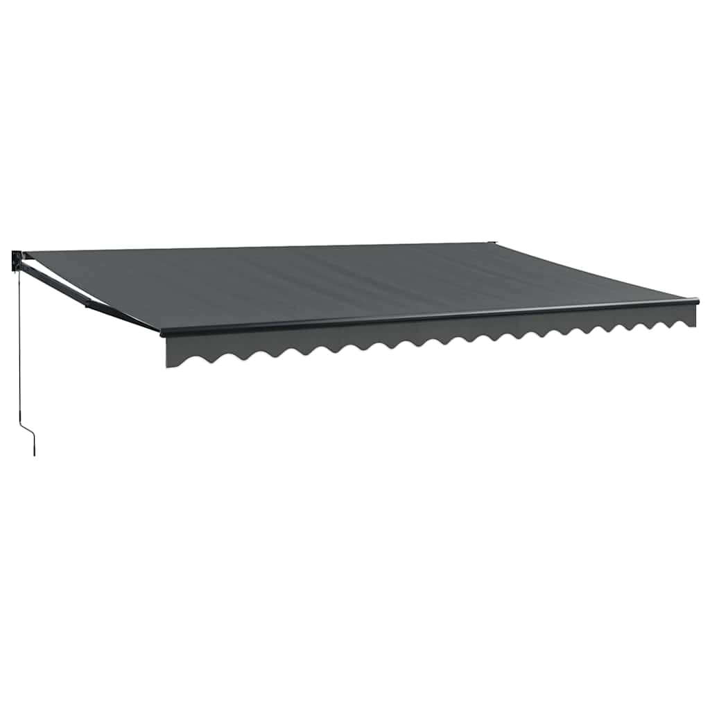 vidaXL Zwijana markiza, antracytowa, 5x3 m, tkanina i aluminium