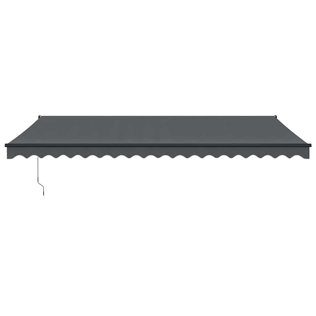 vidaXL Zwijana markiza, antracytowa, 5x3 m, tkanina i aluminium