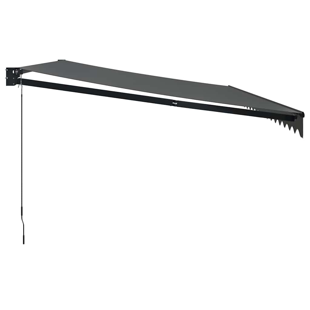 vidaXL Zwijana markiza, antracytowa, 5x3 m, tkanina i aluminium