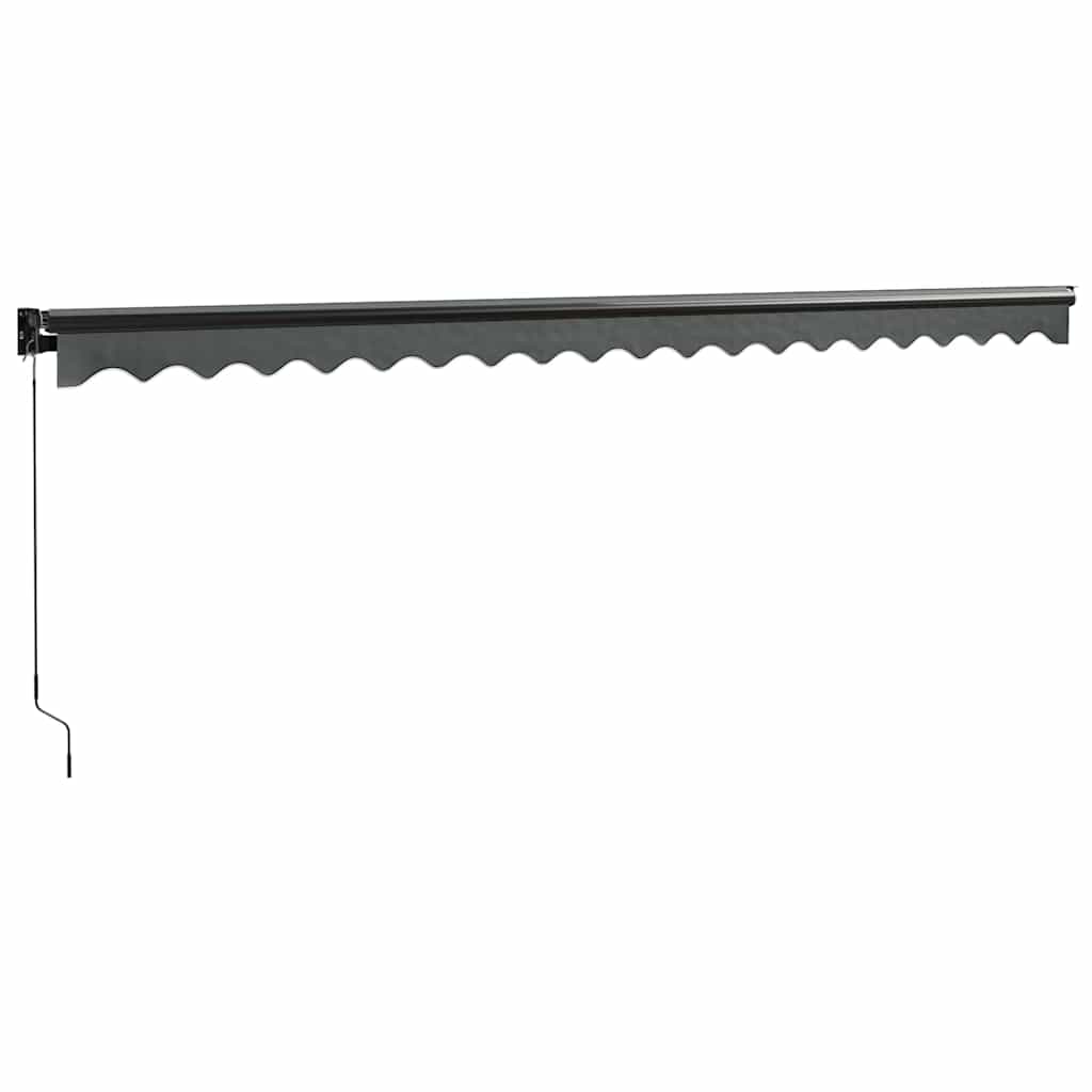 vidaXL Zwijana markiza, antracytowa, 5x3 m, tkanina i aluminium