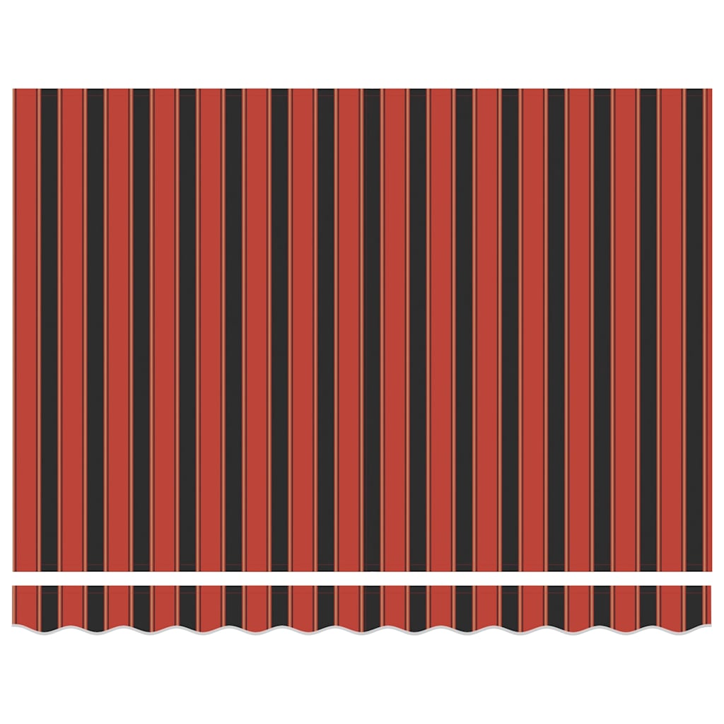 vidaXL Zwijana markiza, pomarańcz i brąz, 3,5x2,5m tkanina i aluminium