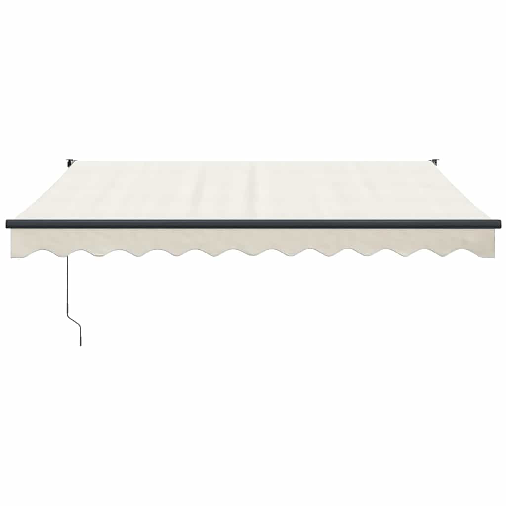 vidaXL Zwijana markiza, automatyczna, kremowa, 3x2,5 m