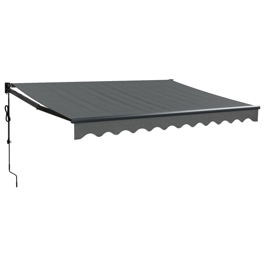 vidaXL Zwijana markiza, automatyczna, antracytowa, 3x2,5 m