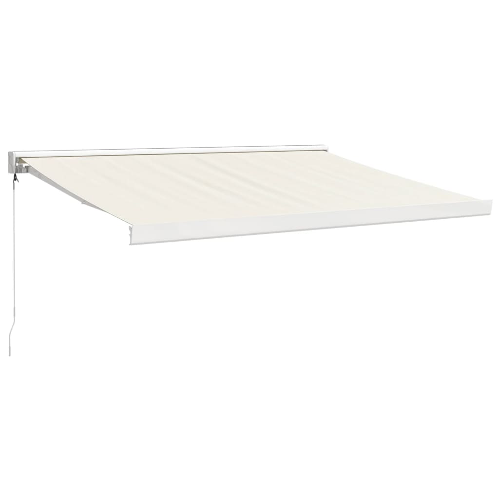 vidaXL Zwijana markiza, kremowa, 3,5x2,5 m, tkanina i aluminium