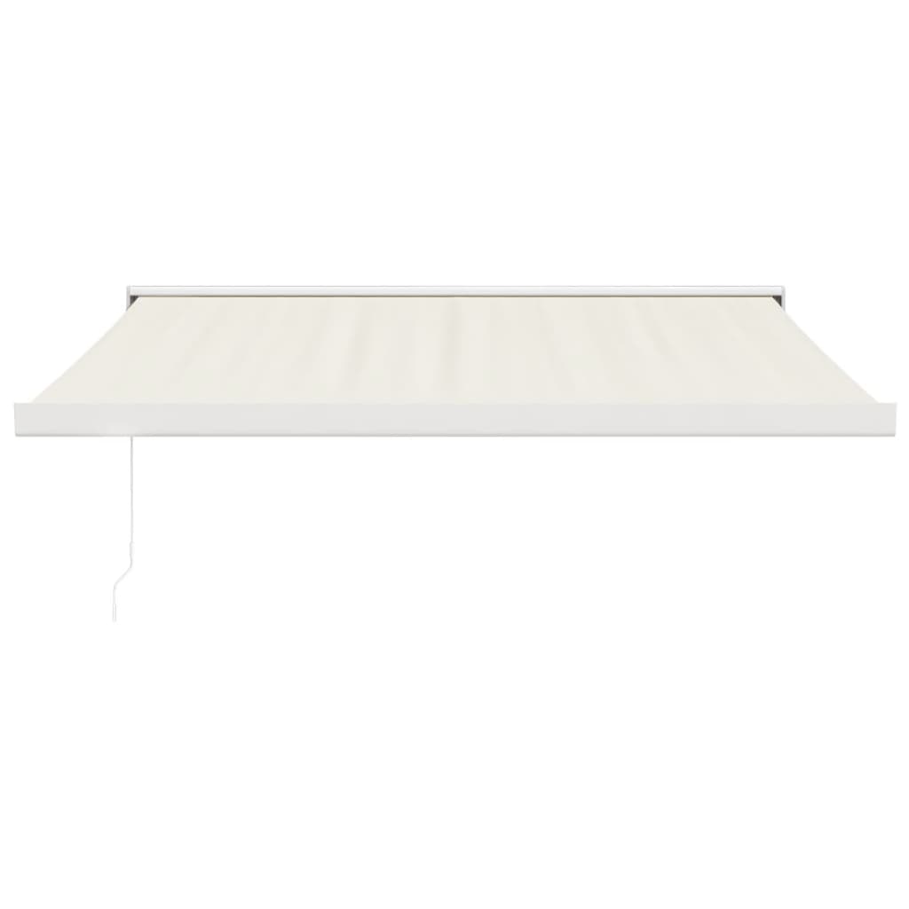 vidaXL Zwijana markiza, kremowa, 3,5x2,5 m, tkanina i aluminium