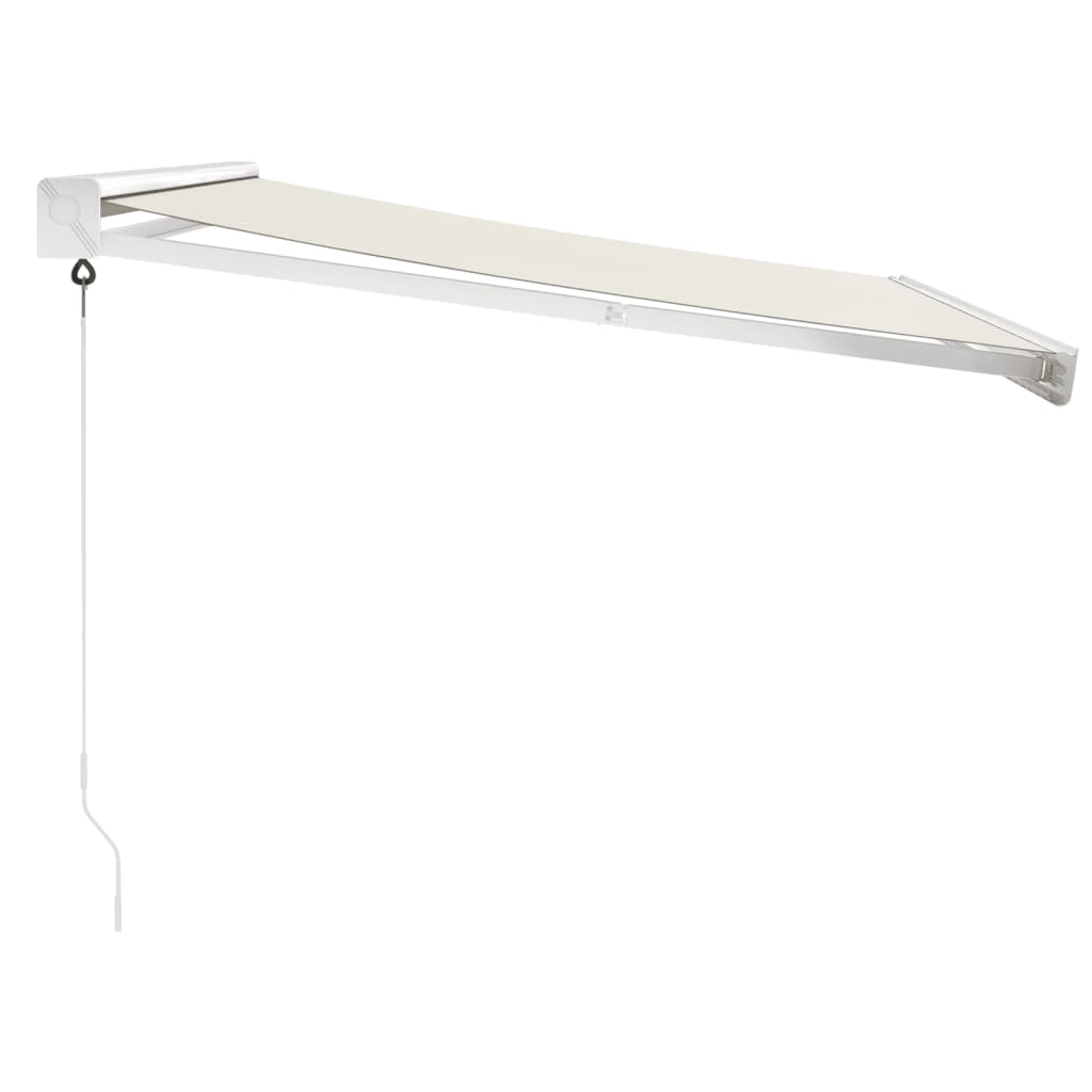 vidaXL Zwijana markiza, kremowa, 3,5x2,5 m, tkanina i aluminium