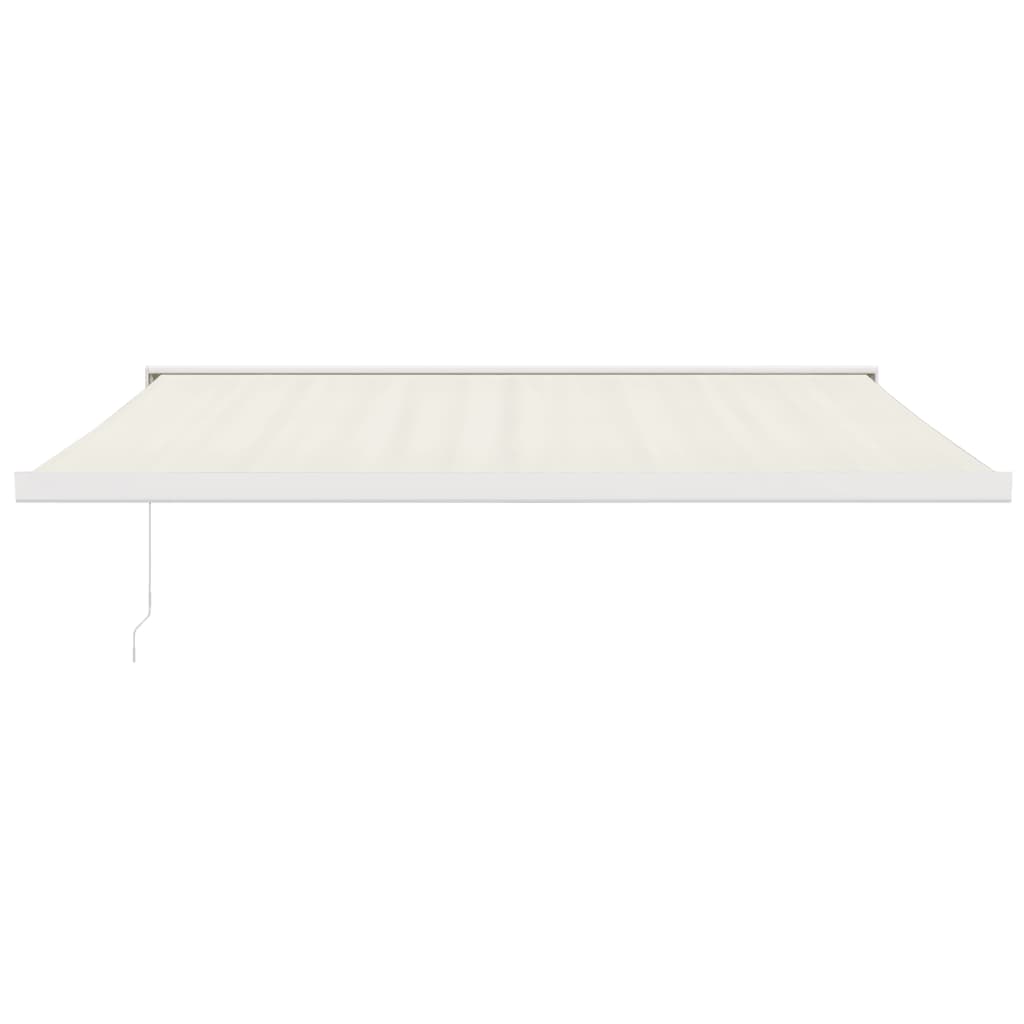 vidaXL Zwijana markiza, kremowa, 4,5x3 m, tkanina i aluminium