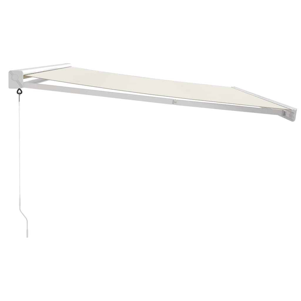 vidaXL Zwijana markiza, kremowa, 4,5x3 m, tkanina i aluminium