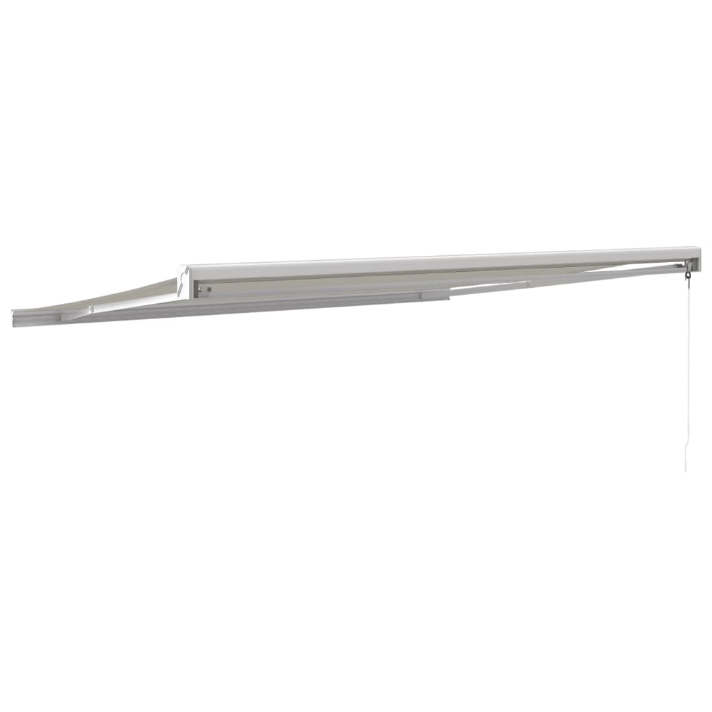 vidaXL Zwijana markiza, kremowa, 4,5x3 m, tkanina i aluminium