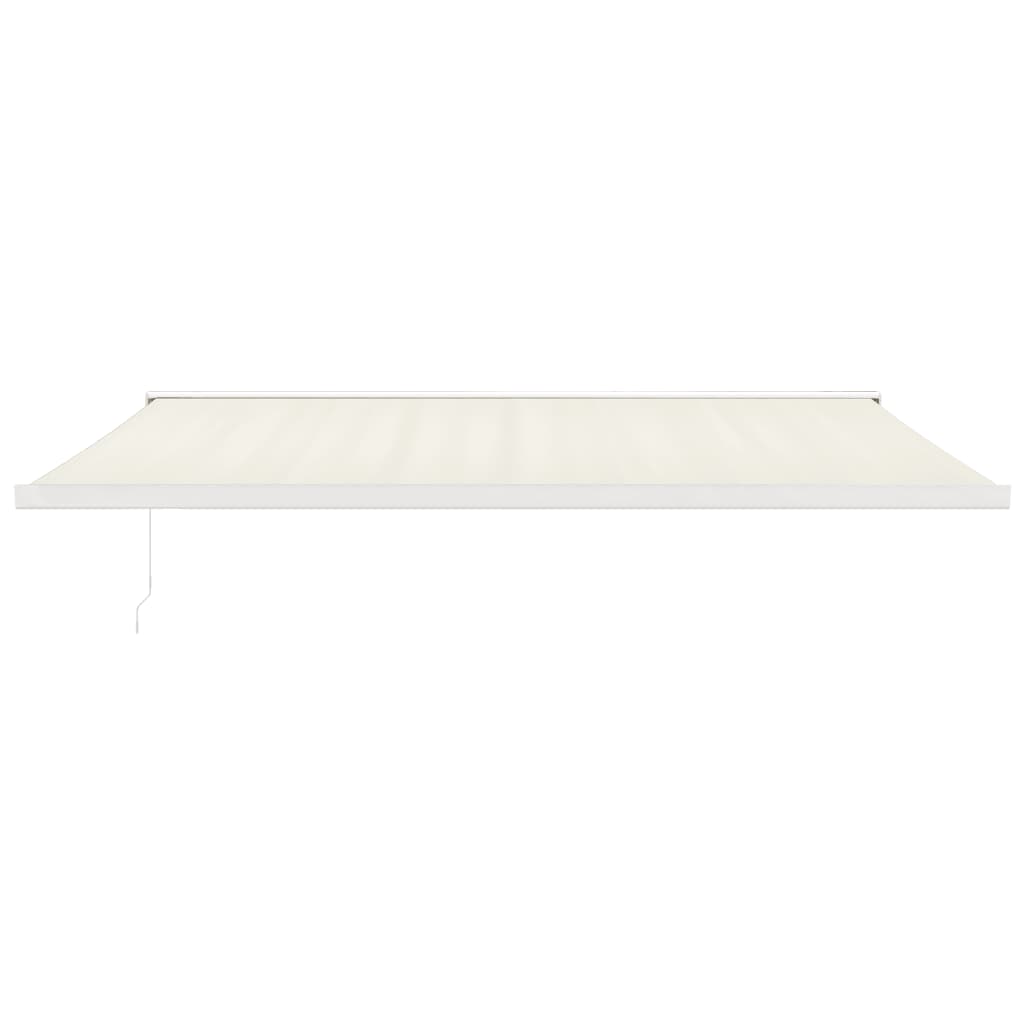vidaXL Zwijana markiza, kremowa, 5x3 m, tkanina i aluminium