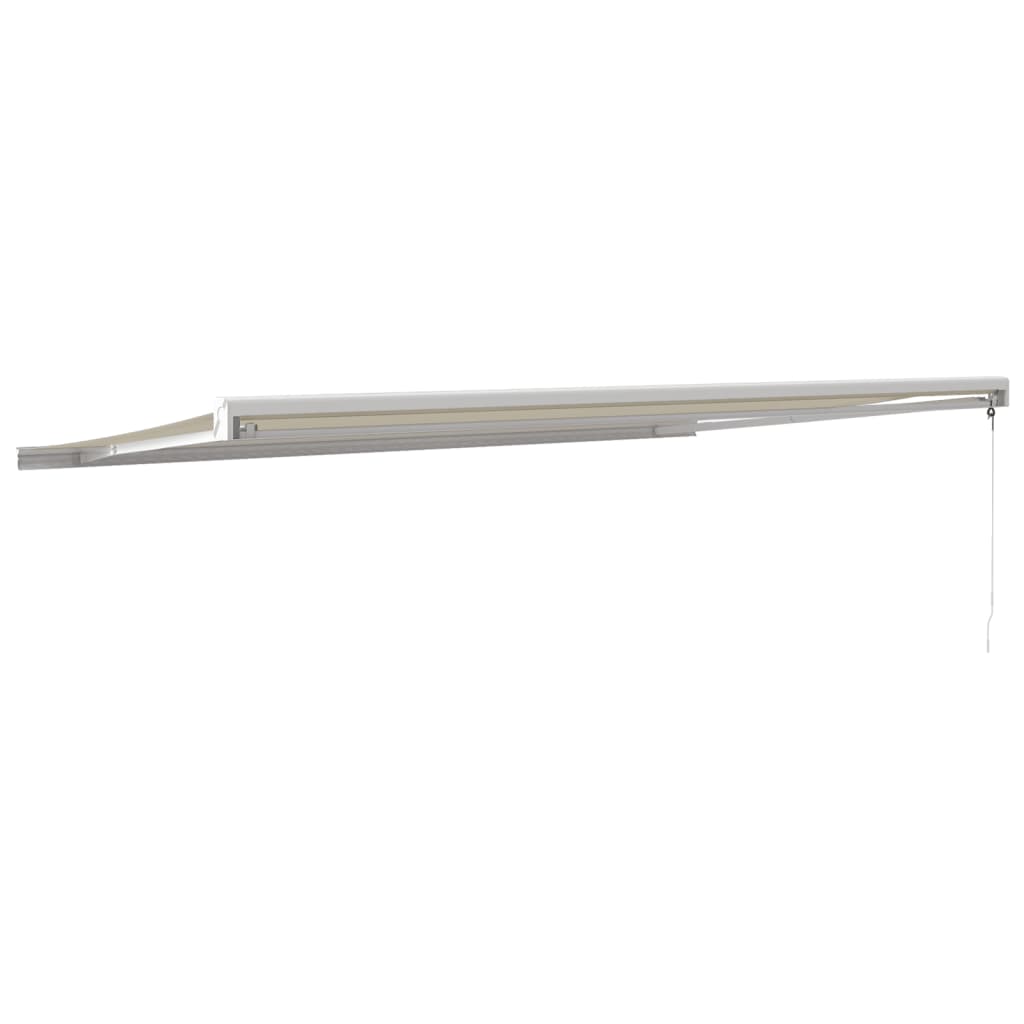vidaXL Zwijana markiza, kremowa, 5x3 m, tkanina i aluminium