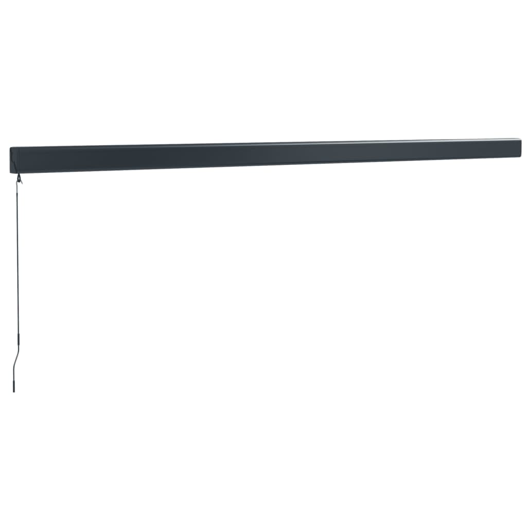 vidaXL Zwijana markiza, kremowa, 5x3 m, tkanina i aluminium