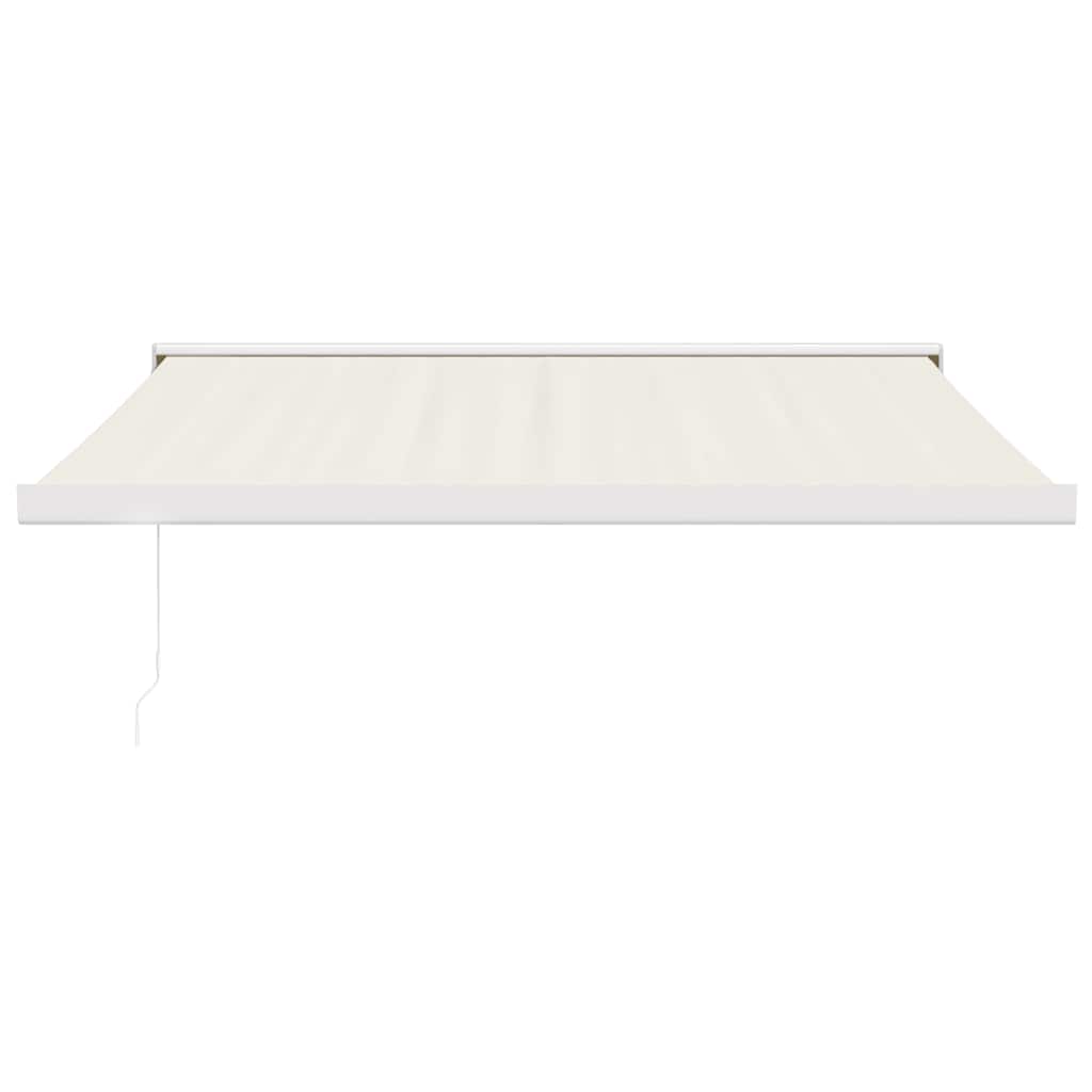 vidaXL Zwijana markiza, kremowa, 3,5x2,5 m, tkanina i aluminium