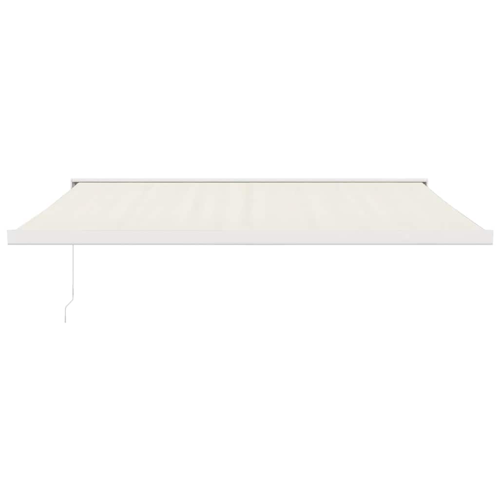 vidaXL Zwijana markiza, kremowa, 4x3 m, tkanina i aluminium