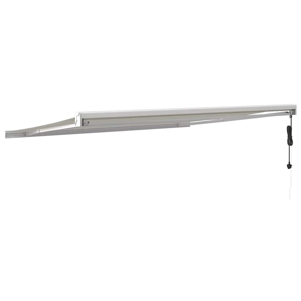 vidaXL Zwijana markiza, kremowa, 4x3 m, tkanina i aluminium