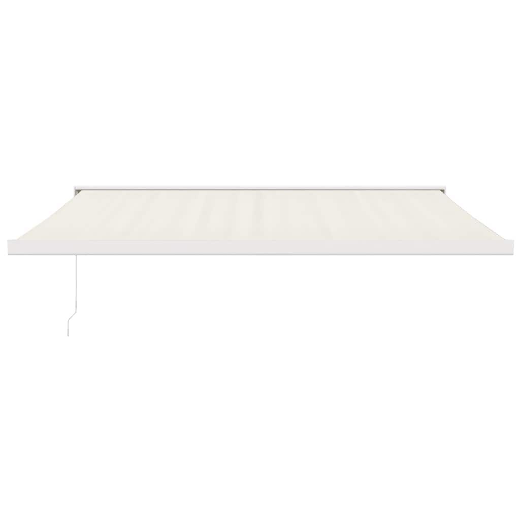 vidaXL Zwijana markiza, kremowa, 4,5x3 m, tkanina i aluminium