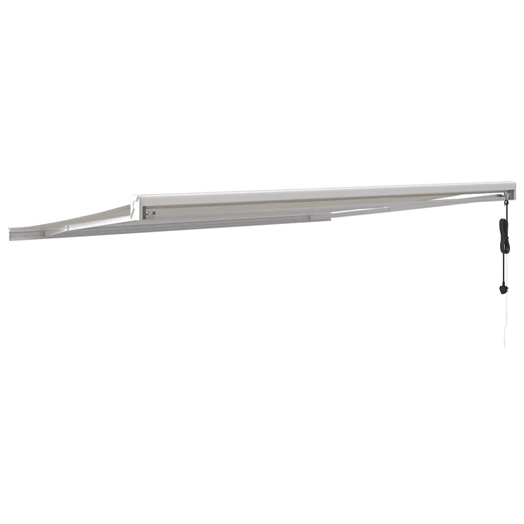 vidaXL Zwijana markiza, kremowa, 4,5x3 m, tkanina i aluminium