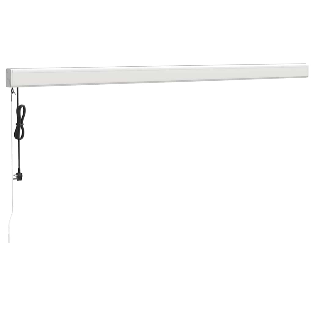 vidaXL Zwijana markiza, żółto-biała, 4x3 m, tkanina i aluminium