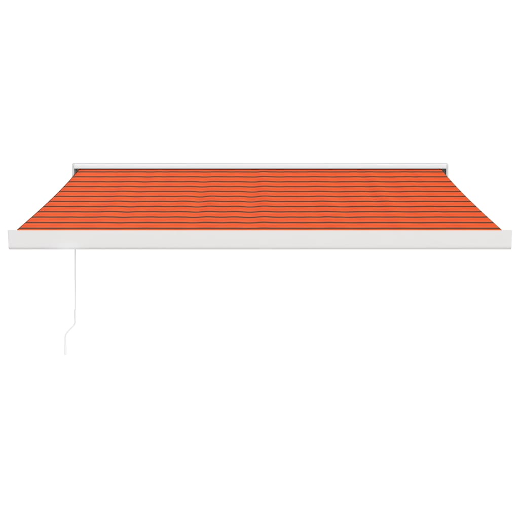 vidaXL Zwijana markiza pomarańcz i brąz 3,5x2,5 m tkanina i aluminium