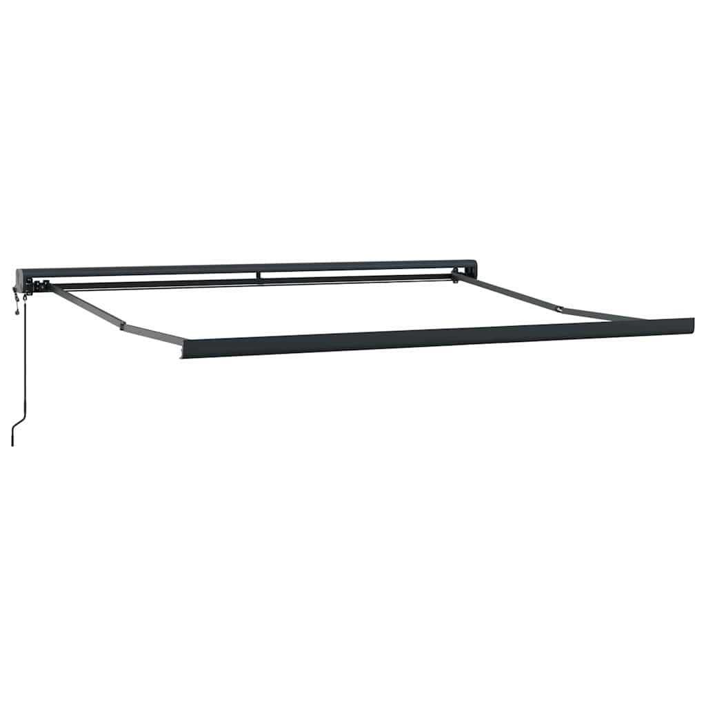vidaXL Zwijana markiza, żółto-biała, 3x2,5 m, tkanina i aluminium