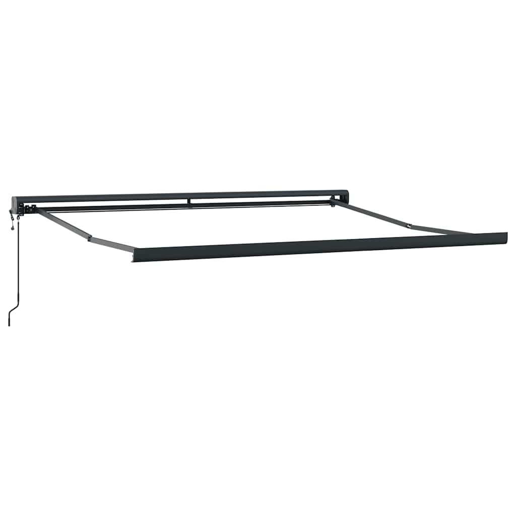 vidaXL Zwijana markiza, pomarańcz i brąz, 3x2,5 m, tkanina i aluminium