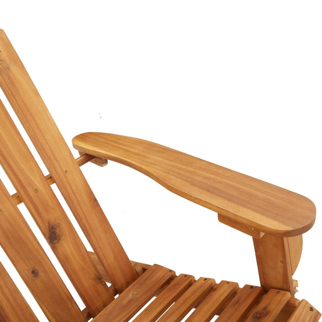 vidaXL Fotel bujany Adirondack, lite drewno akacjowe