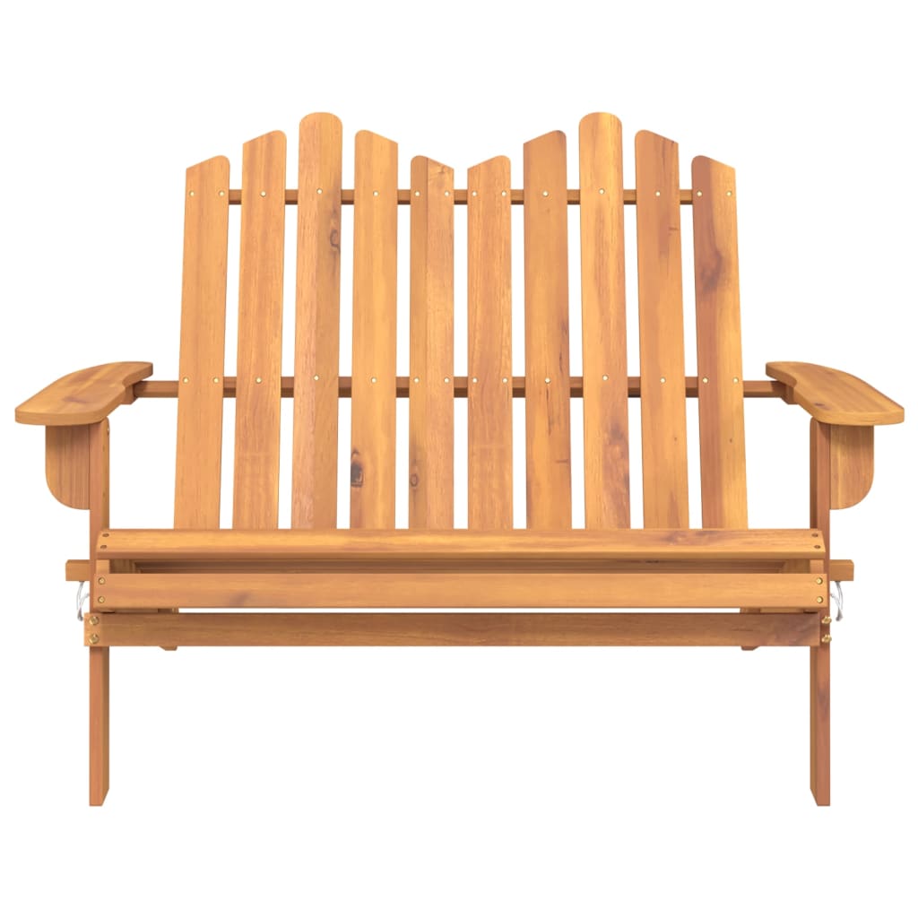 vidaXL Ławka ogrodowa Adirondack, 126 cm, lite drewno akacjowe