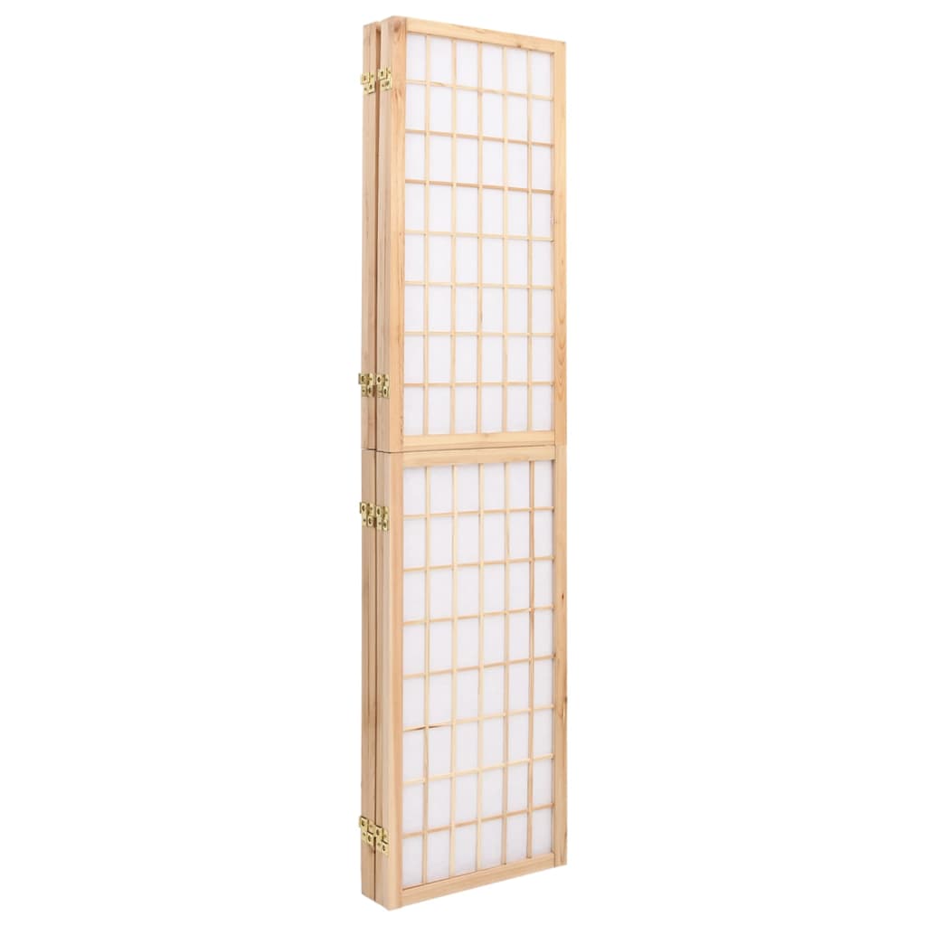 vidaXL Składany parawan 4-panelowy w stylu japońskim, 160x170 cm
