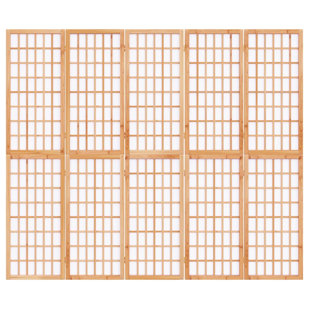 vidaXL Składany parawan 5-panelowy w stylu japońskim, 200x170 cm