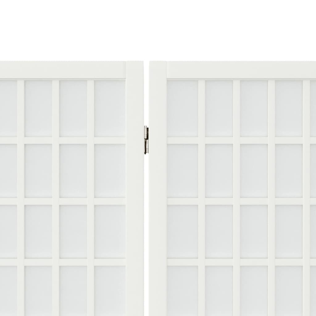 vidaXL Składany parawan 3-panelowy, styl japoński, 120x170 cm, biały