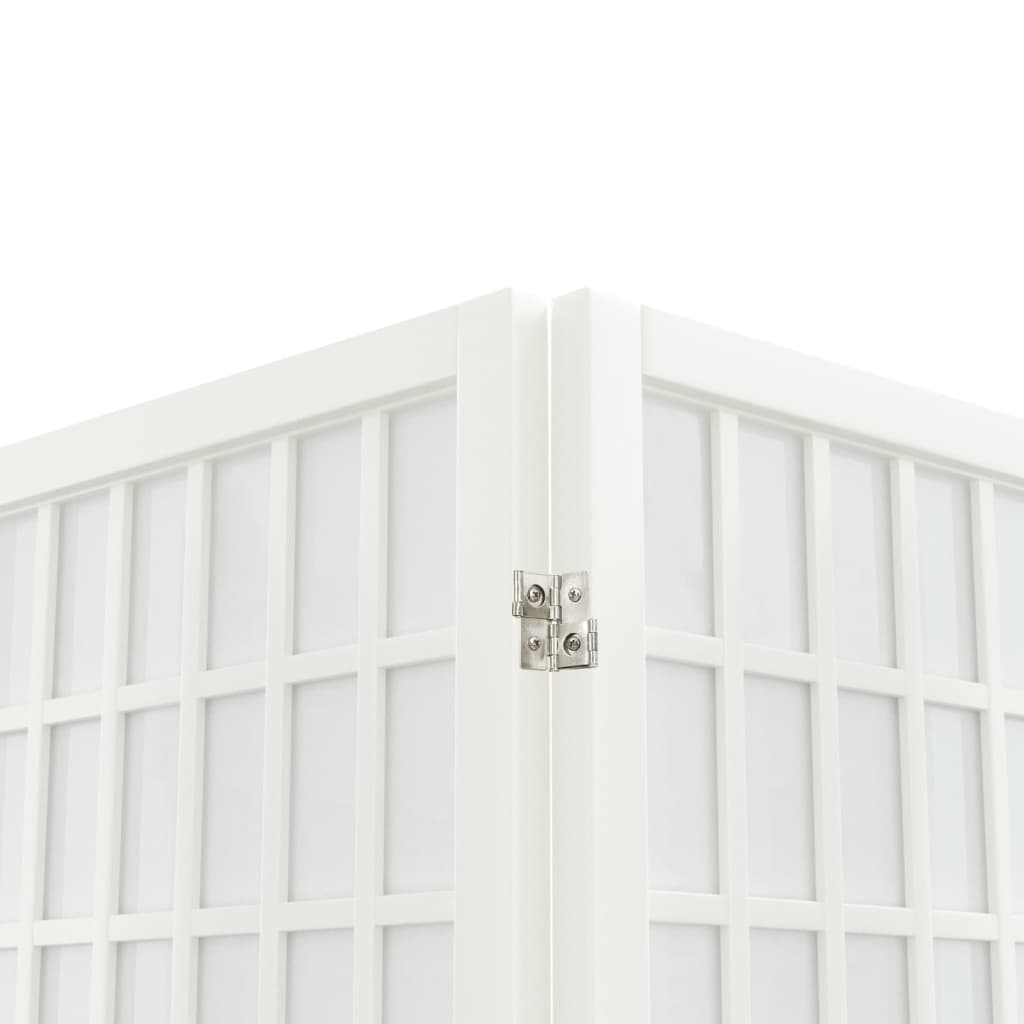 vidaXL Składany parawan 5-panelowy, styl japoński, 200x170 cm, biały