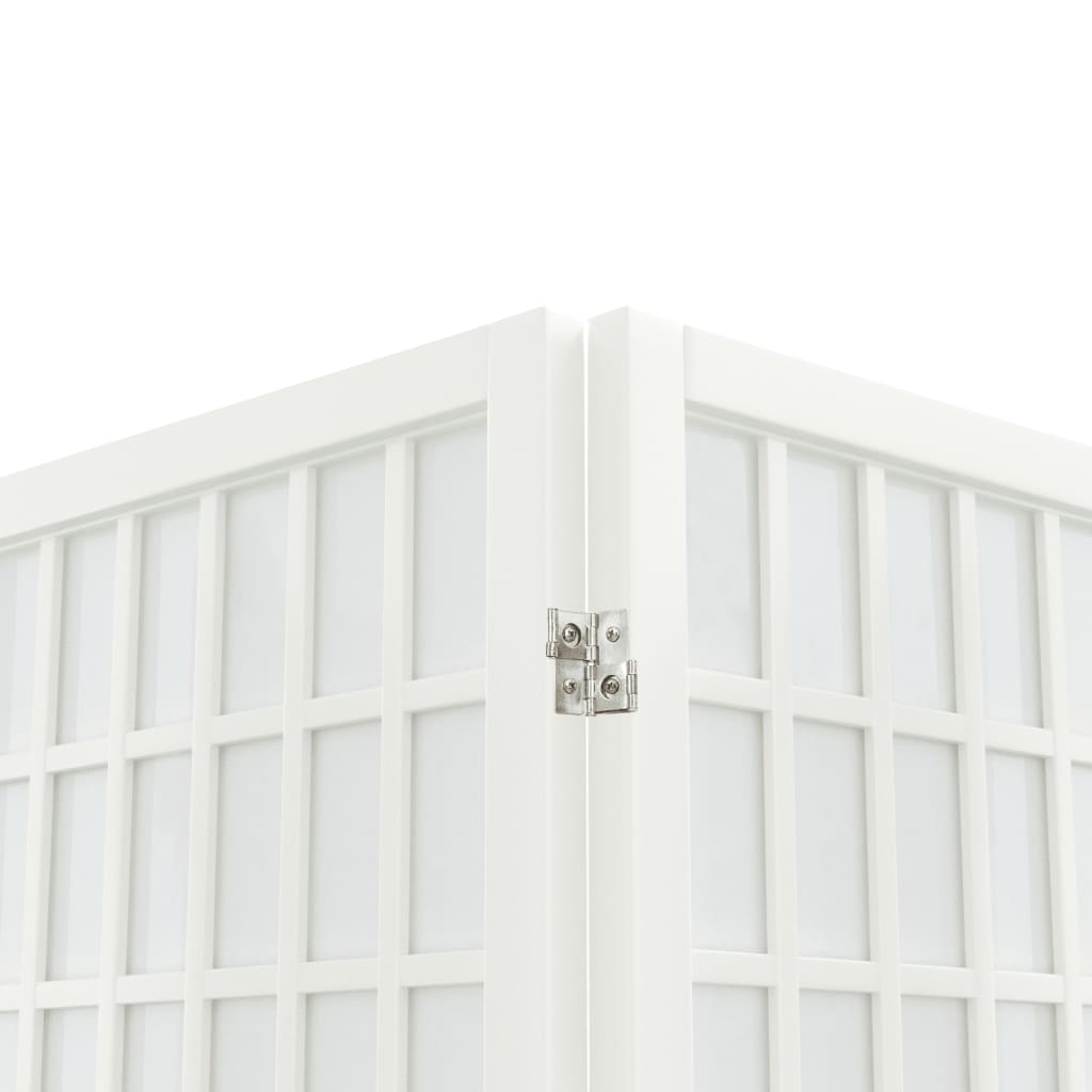 vidaXL Składany parawan 6-panelowy, styl japoński, 240x170 cm, biały